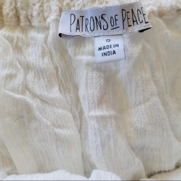 Patrons of Peace romper shorts white sleeveless SMALL - Picture 4 of 4